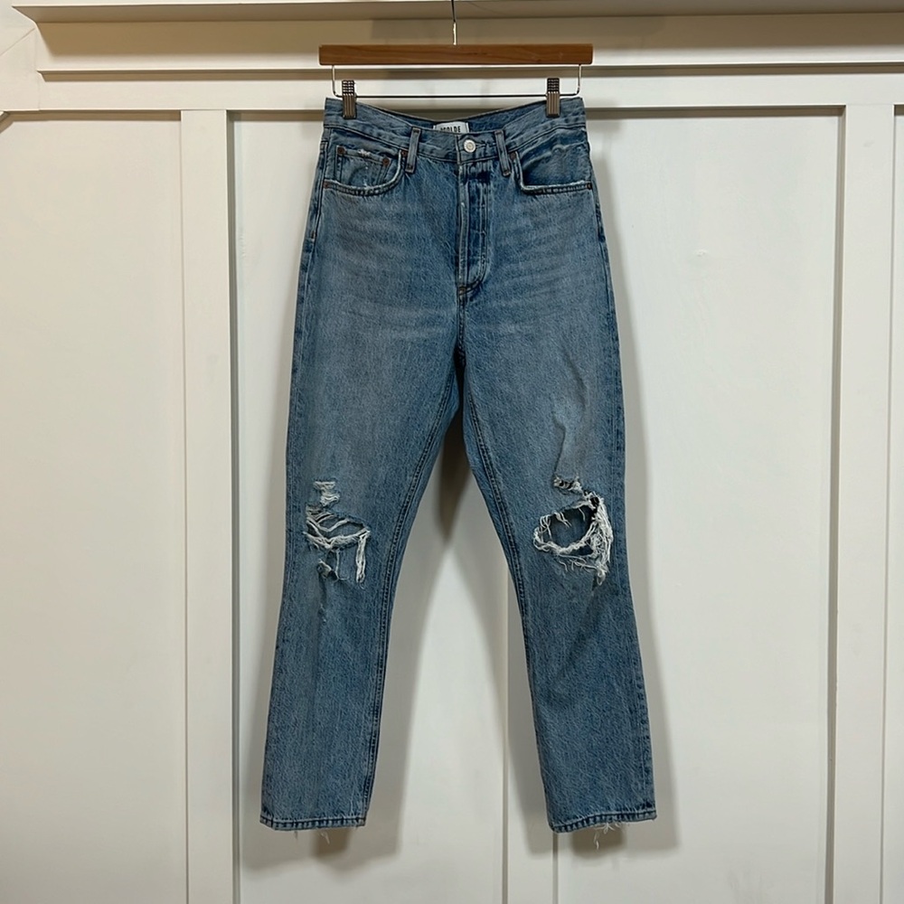 AGOLDE RILEY CROP JEANS